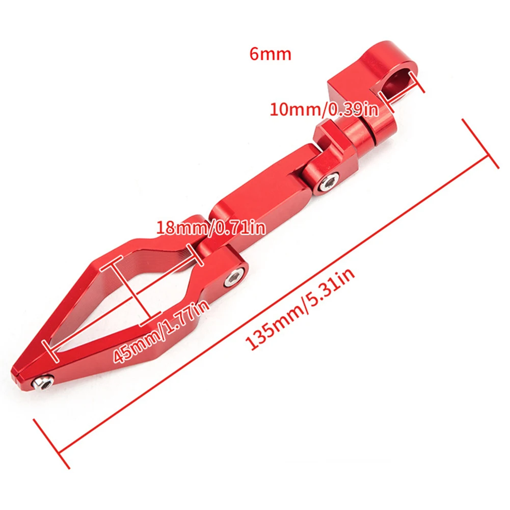 Front Brake Line Hose Clamp Holder Replacement Foldable Design Aluminum Alloy Oil Pipe Clamps Motorcycles Accessories