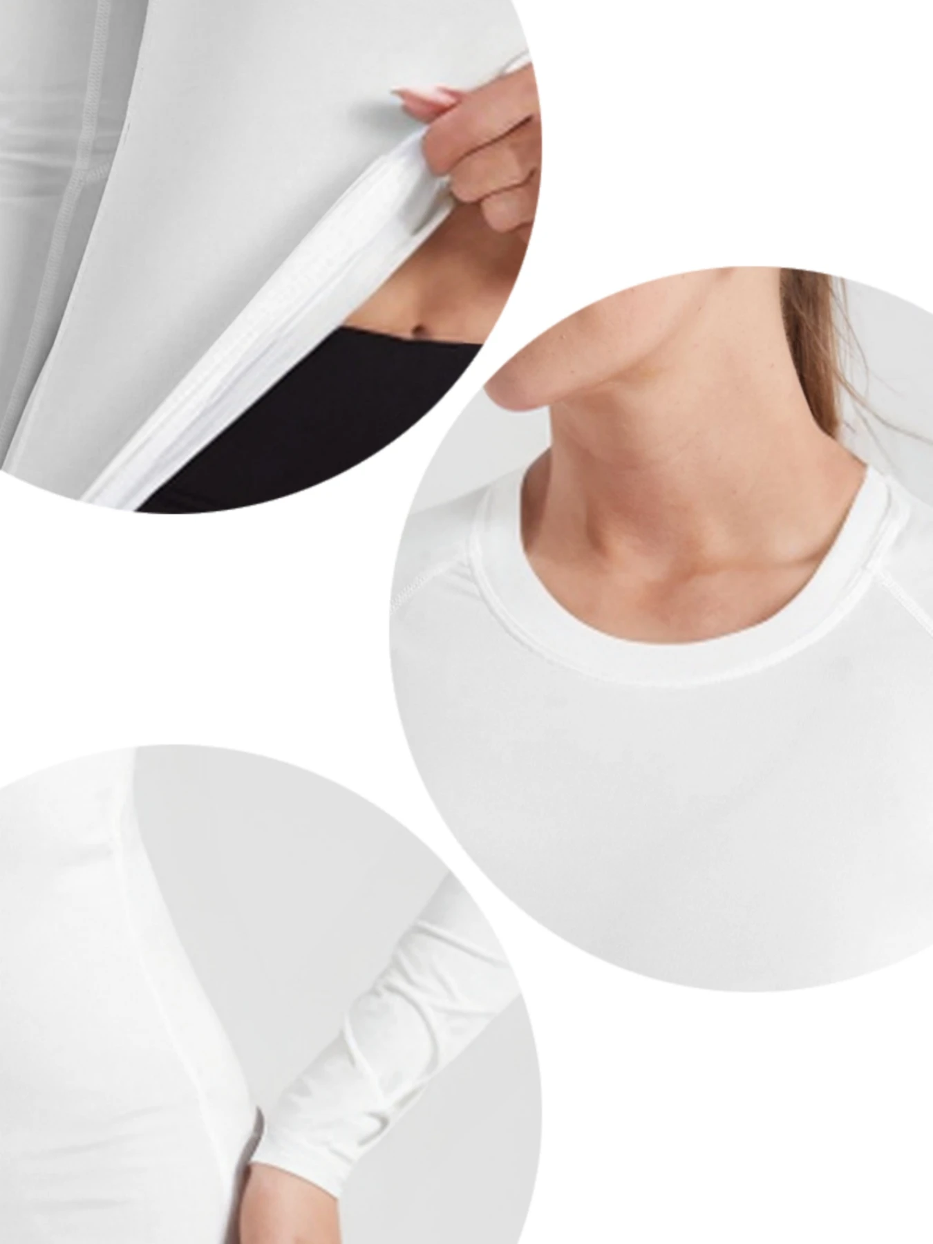 Sports Shirt 3 Pack BaseLayer Fitness Quick Dry Women long Sleeves Top Gym Jogging T-shirt Train Workout Yoga