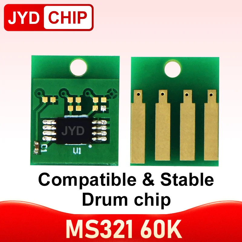 56F0Z00 MS321 MX321 Drum Unit Chip For Lexmark MS421 MS521 MS621 MS622