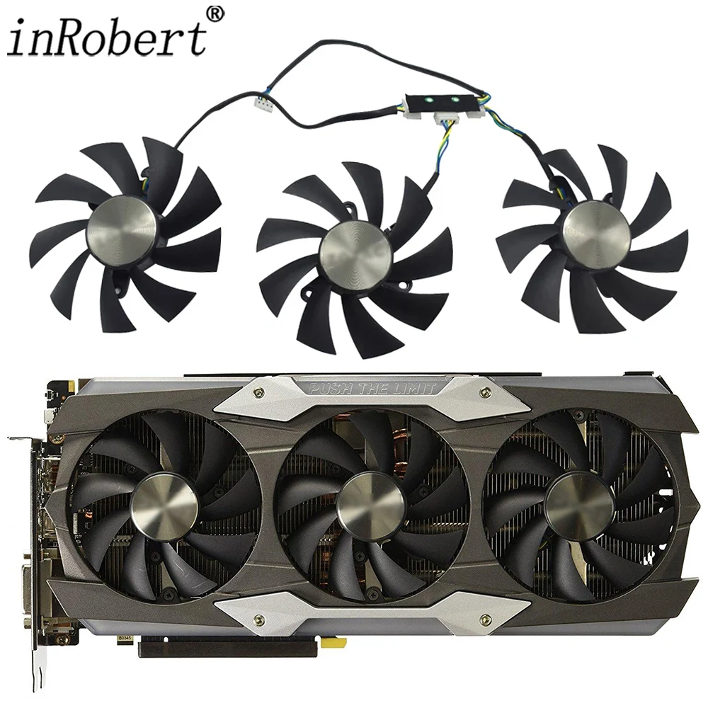 Ventola Per Scheda Video Originale 87Mm Ga92S2U Gtx1080Ti Per Ventola Di Raffreddamento Per Scheda Grafica Zotac Gtx 1080 Ti Amp Extreme 11G