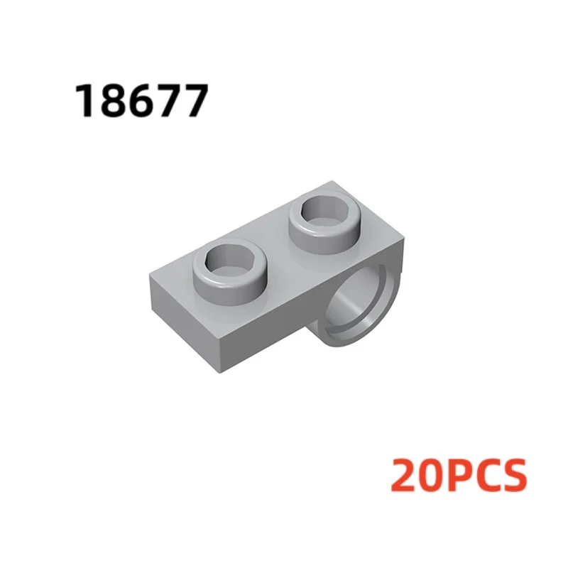 20PCS 18677 2444 10247 2817 플레이트 특수 2x2 1/2 핀 구멍 벽돌 장난감 기술 빌딩 블록 선물 DIY MOC