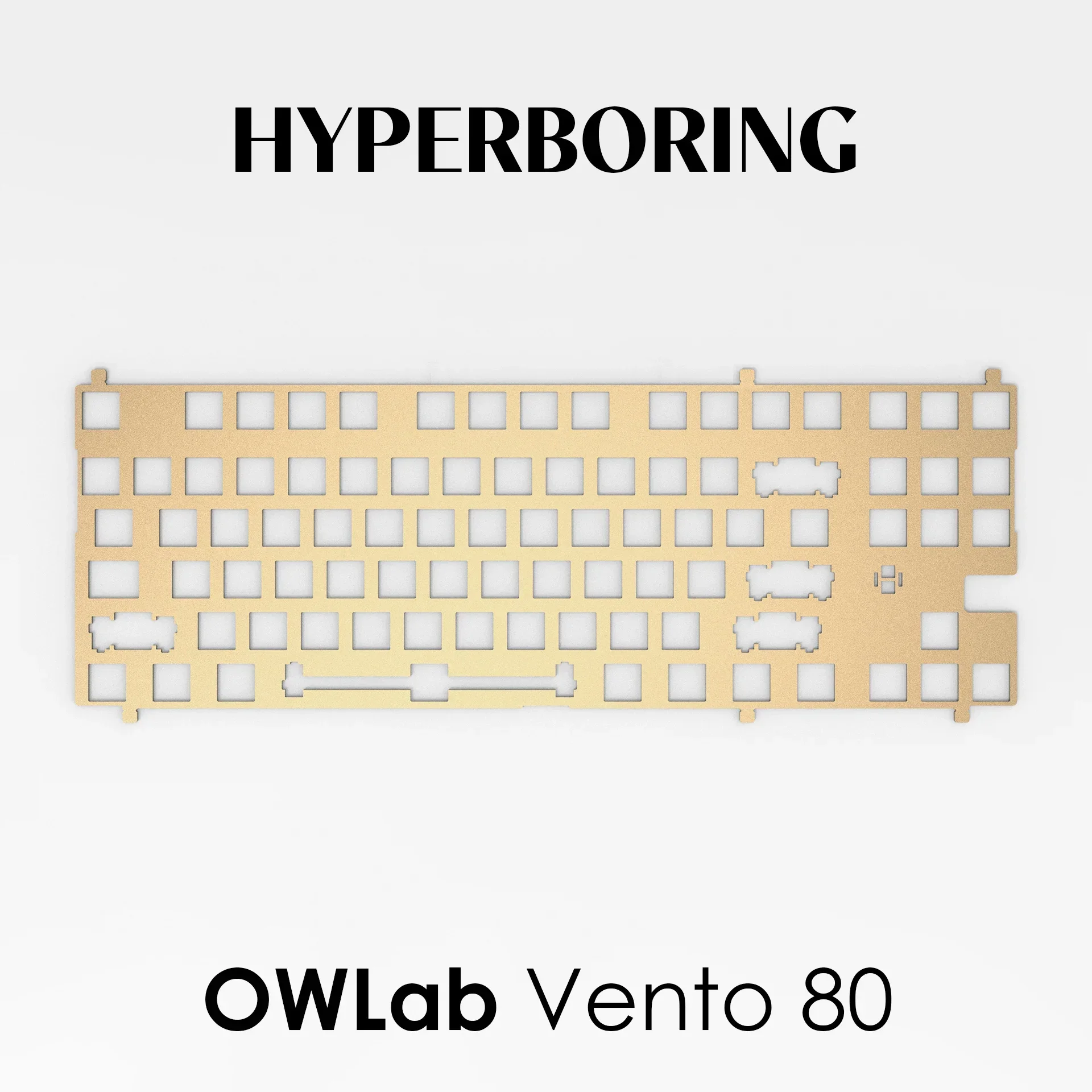 Vento80 フルカスタム構成 PCB2種・プレート2種 高級キーボード Owlab-メカニカルキーボード,真ちゅう製アルミニウムフレーム,カスタム