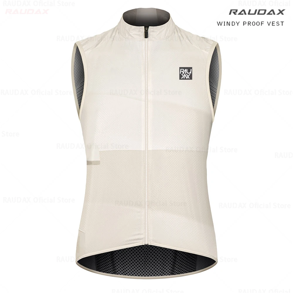 Raudax New Men Cycling Vest Wind Men 2024 Sleeveless Bicycle Gilet Lightweight Outdoor Windproof MTB Sports Wind Reflective Vest 3
