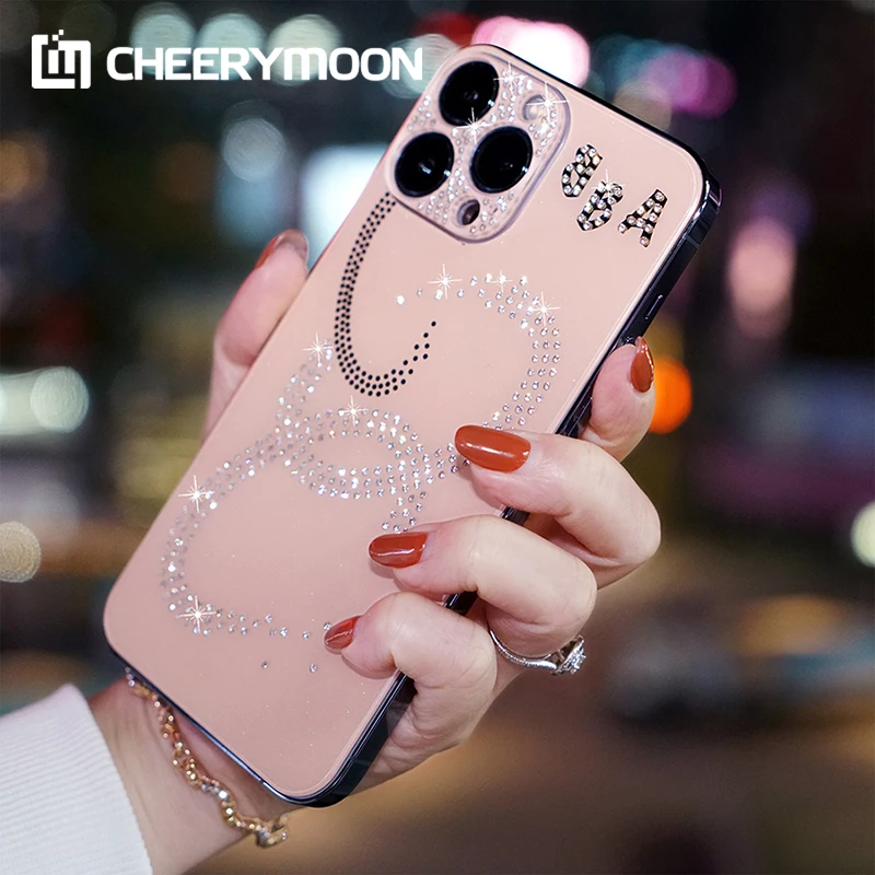 

Colorful Diamond Acrylic Skin Back Film For iPhone 14 13 12 11 Pro Max mini XR XS X 7 8 Plus Camera Len Protector Rear Stickers