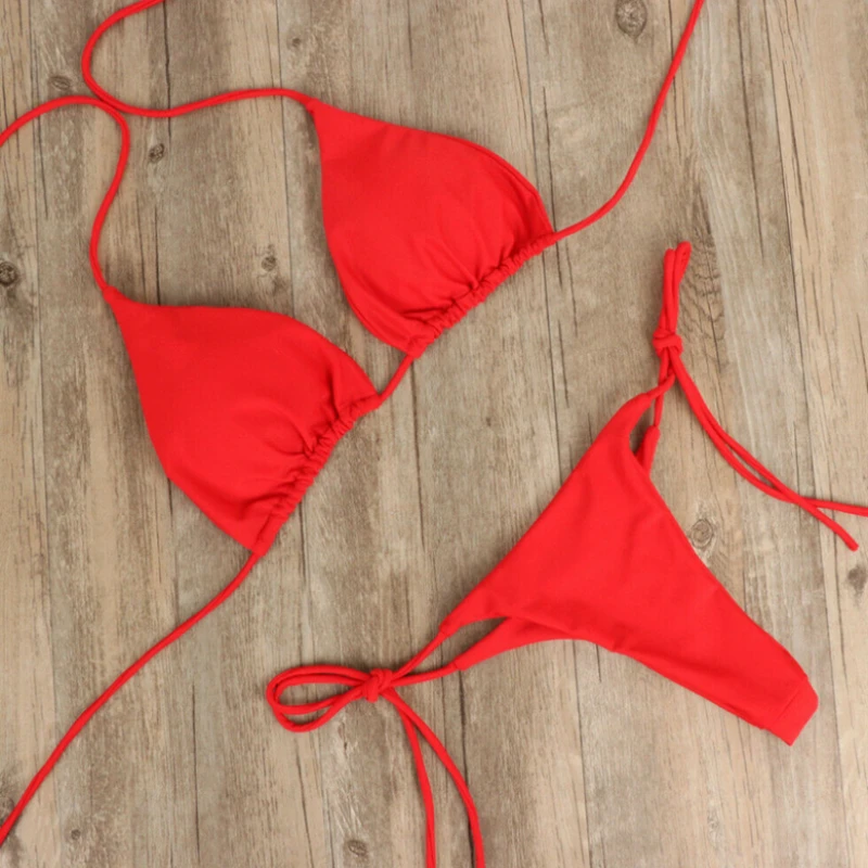 Maillot de bain d'été femmes ensemble Bikini push-up rembourré soutien-gorge string deux pièces maillots de bain maillots de bain femme Sexy_voghion.com