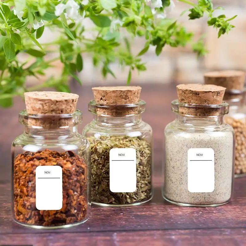 216pcs Minimalist SpiceS Jar Labels Fits Round Or Rectangular SpiceS Jars Herb Seasoning Kitchen Pantry Labels Stickers Kitchen