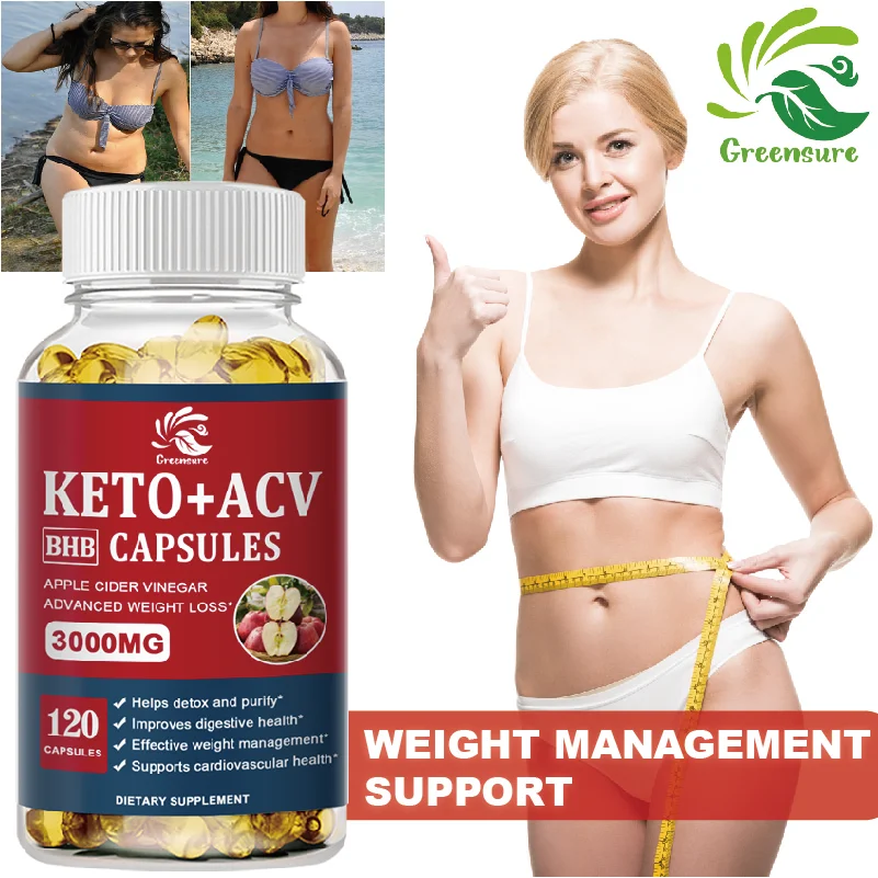 Keto Apple Cider Vinegar Capsule Fat Burner Weight Loss Supplement Appetite Suppressant