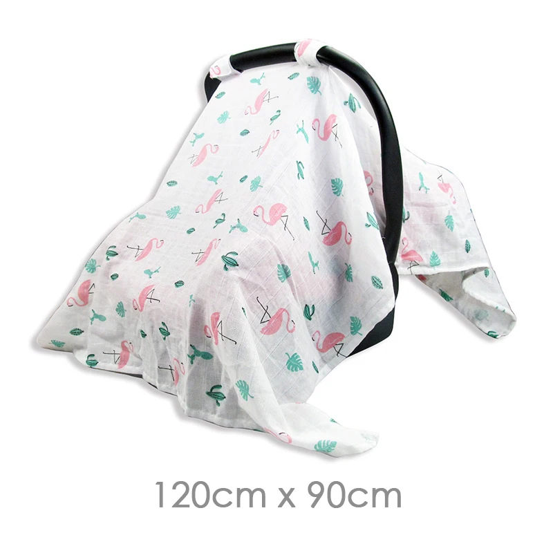 Baby Strollers medium 100% Cotton Muslin Stroller Car Seat Cover Breathable Sun Shade Canopy Dustproof Blanket Nursing Cover Baby Stroller Accessories baby stroller accessories deals	 Baby Strollers