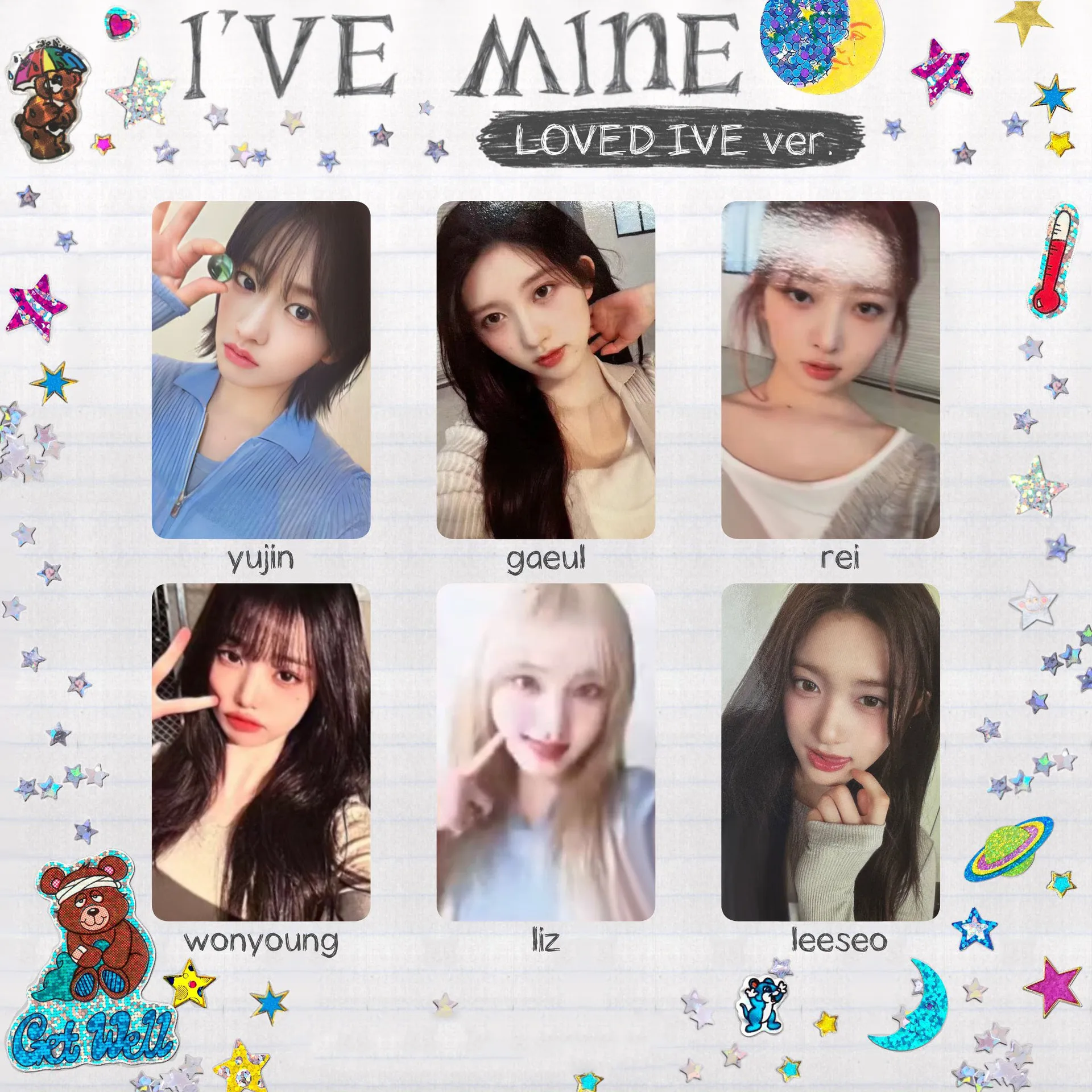 

6PCS KPOP IVE LOMO Card Photocards New Album MINE High Quality Photo Picture Postcard Photos Print Cards Fans Collection Gifts