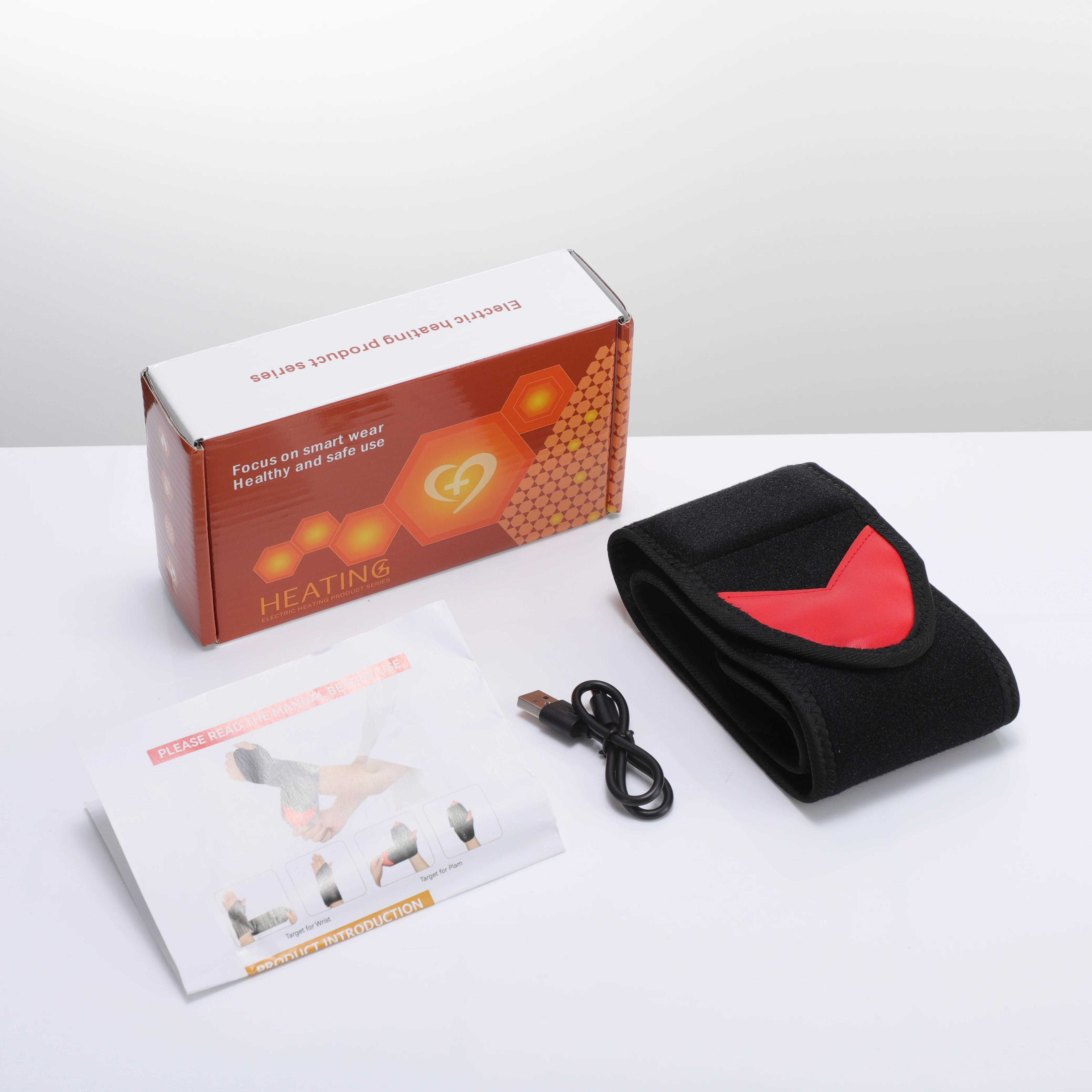 3-in-1 Heating Wrist Massage Pad Electric Wrist Massager Vibration Light Joint F