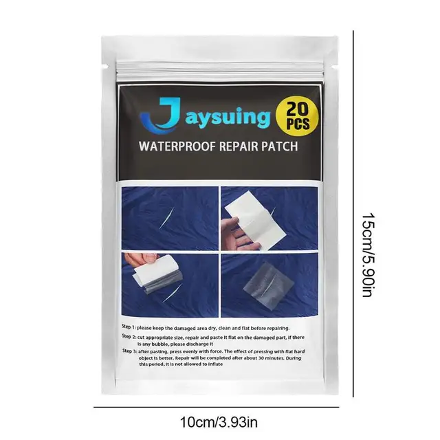 Felfújható Foltjavító Készlet 30Pc Önálló Javító Tapasz A Vízszőnyeg Úszógyűrű Medence Úszó Légágy Nano Ragasztópárnák - Image 6