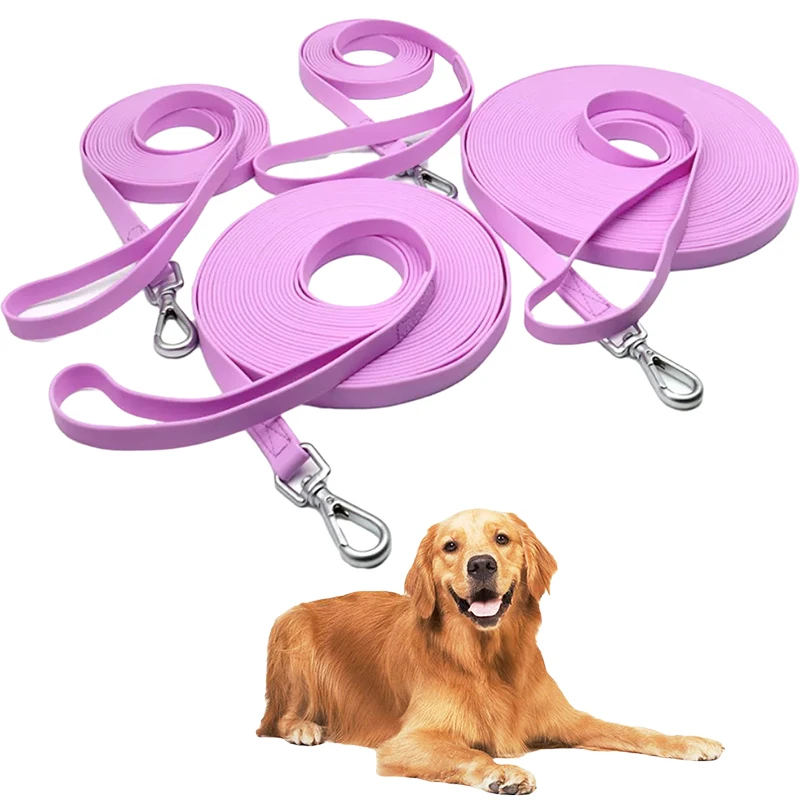 Laisse de chien en PVC longue laisse Laisse de chien étanche 4.6m 9.2m  15.3m 20m longue laisse pour chien super longue laisse de chien 1.5m 3m  laisse de chien - AliExpress