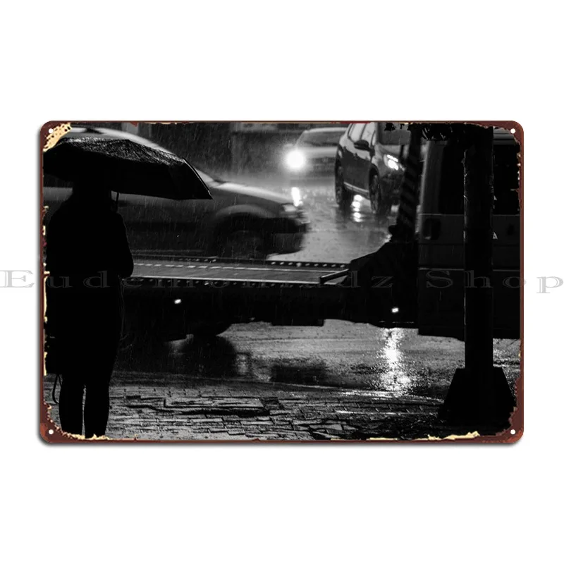 

Girl In The Rain Metal Sign Cinema Funny Bar Printing Cinema Tin Sign Poster