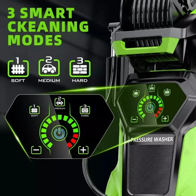 Electric Pressure Washer 4800 PSI 3.2 GPM High Power Washer with 4 Different Tips, 1800W Pressure Cleaner Machine for Car,Patios 2