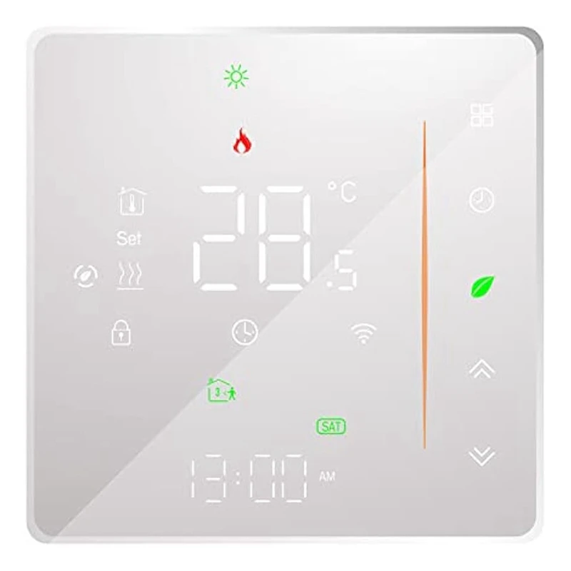 

Умный термостат с Wi-Fi, регулятор температуры, программируемый на неделю, поддерживает сенсорную работу
