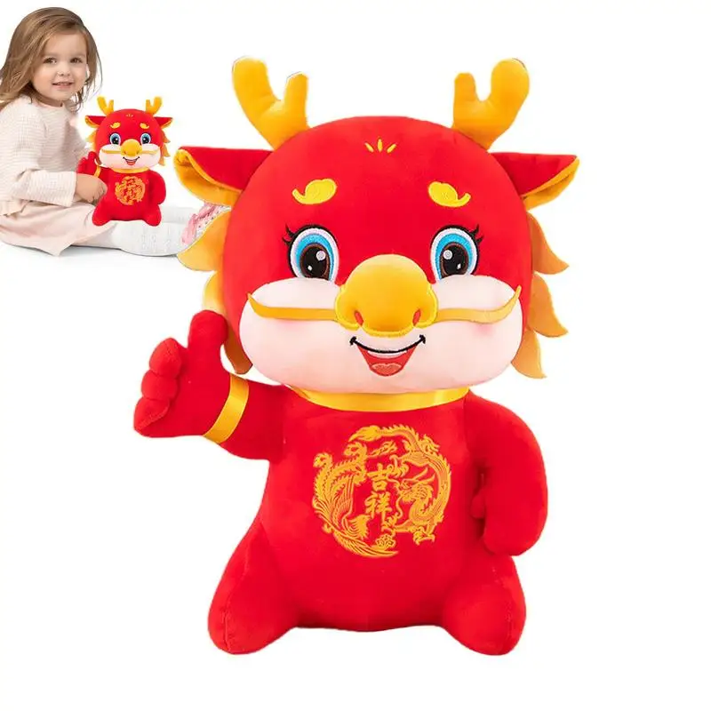 

Zodiac Plush Toy Zodiac Dragon Animal Plush Adorable Lucky Red Zodiac Dragon Plush For Birthday Gifts Christmas Party Favors