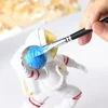9pcs Long Handle Artist Paint Brushes Set High-Quality Flat Nylon Brushes for Watercolor Oil Back to School Art Supplies Gift 5
