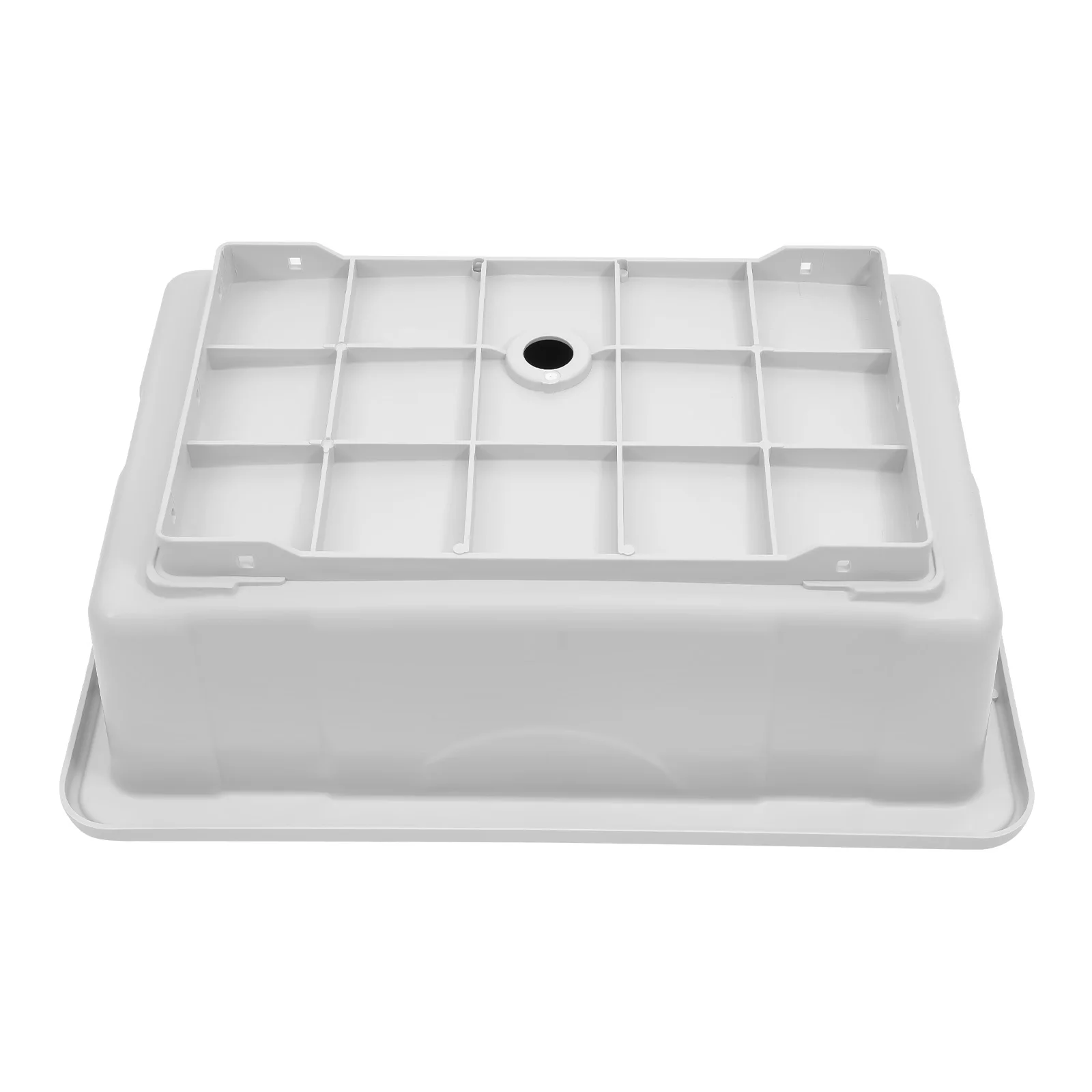 Utility Sink Laundry Tub for Laundry Room, Freestanding Plastic Sink w/Washboard, Portable Wash Bowl Basin w/Cold&Hot