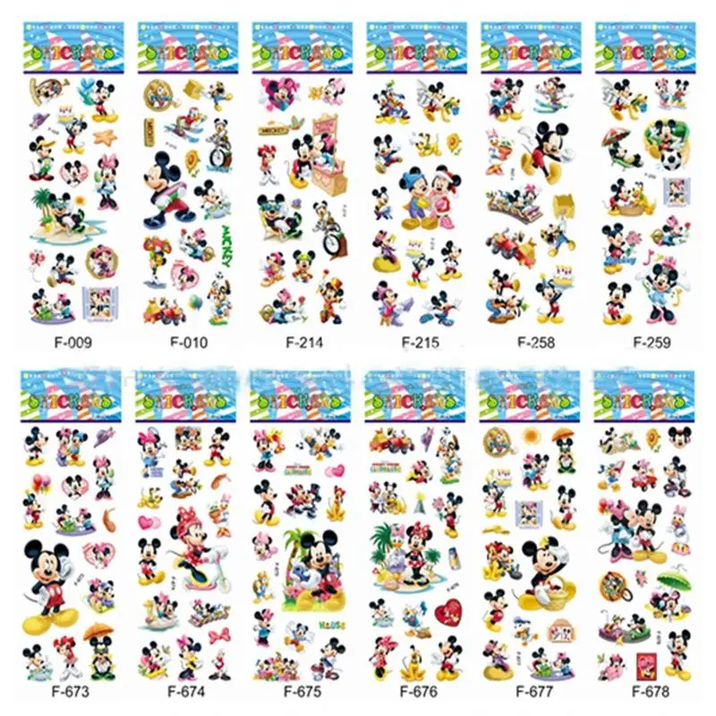 Autocollants Mickey Minnie Disney pour Enfants - Grande Collection