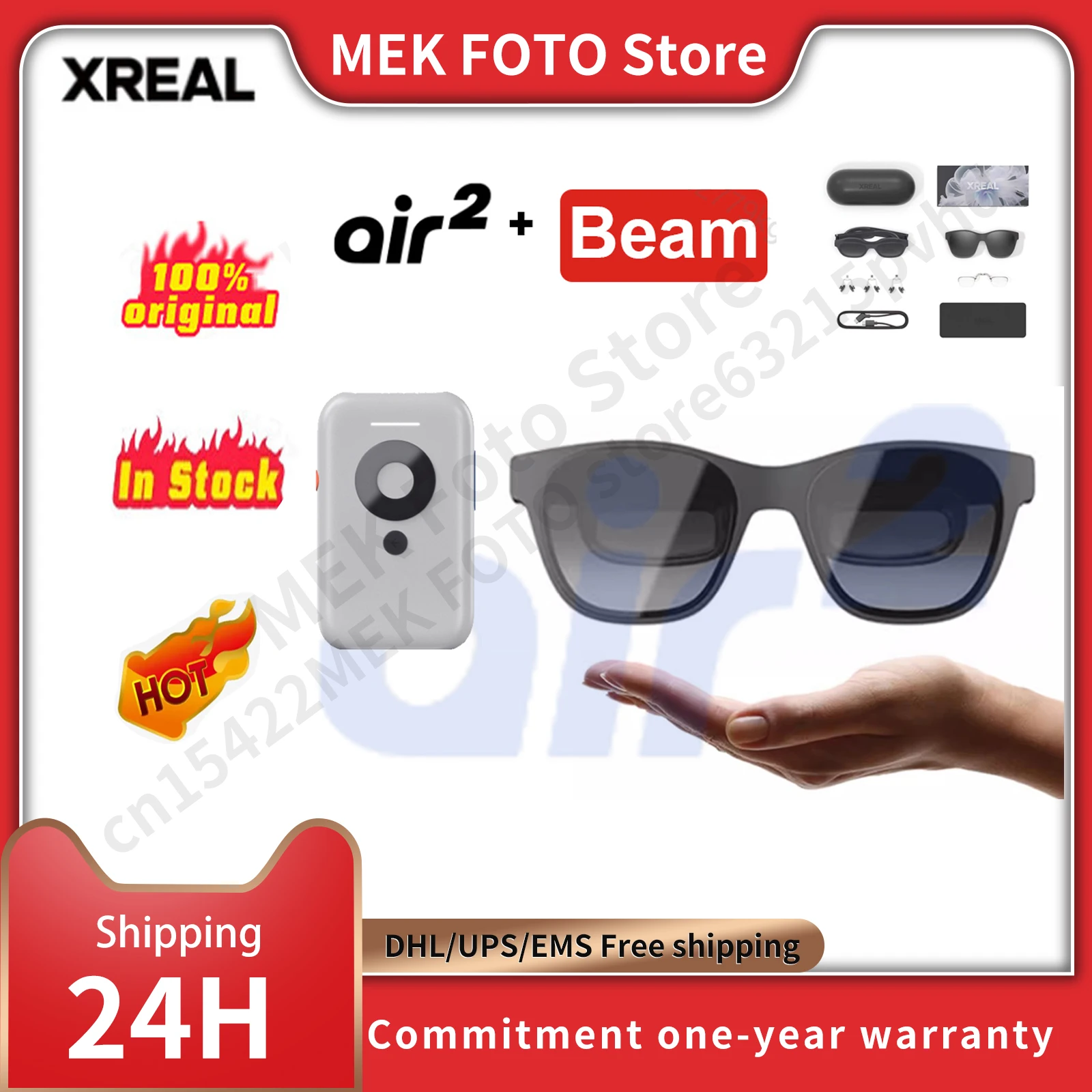 Xreal Air 2 AR Glasses With Xreal Beam Smart Terminal 330 Giant Screen  Cinema