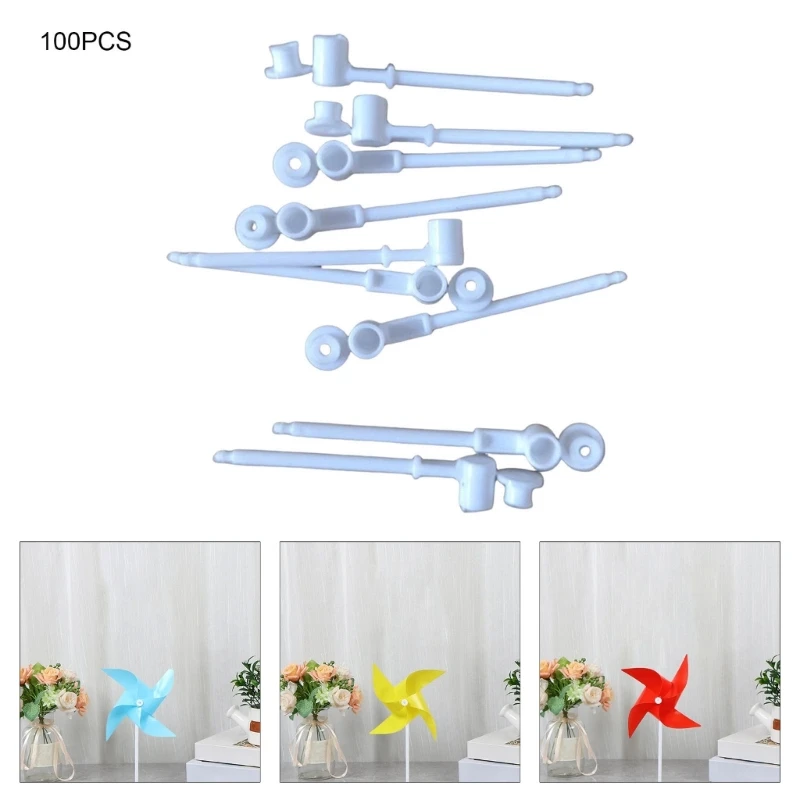 066B 100pcs High Strength Windmill Rods Replacement For Crafting Project Enthusiasts