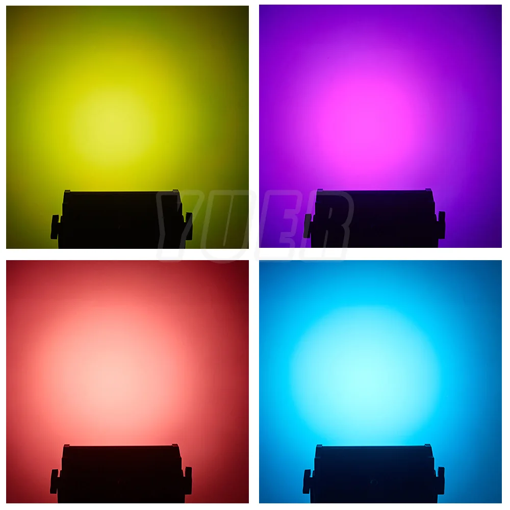LED 12x15W RGBWA UV 6 인 1 방수 IP65 벽 세척 효과 DMX 제어 야외 파티 플래시 효과 무대 조명, DJ 디스코 램프