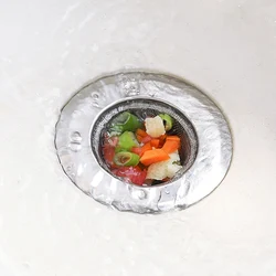 Stainless steel filter for kitchen sink, strainer with drain hole, metal trap for bathroom sink, Hair collector