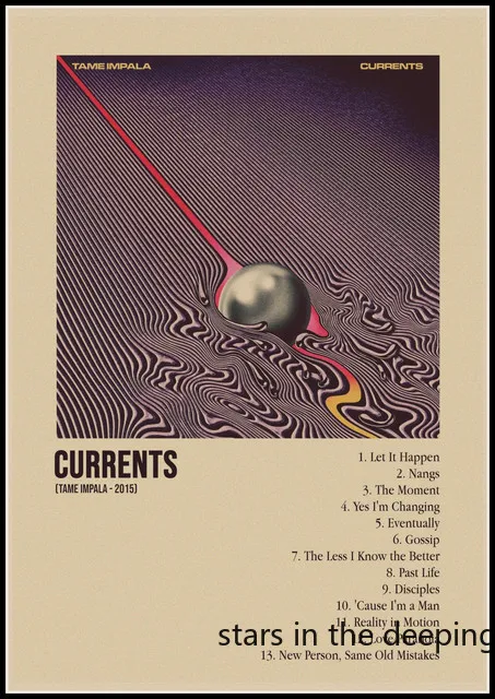 thumbnail image 1 of Pósteres de arte psicodélico de la gira de la banda de rock rapero retro Tame Impala, cuadros en lienzo, impresiones de pared, imágenes para la decoración del hogar y la sala de estar, 1 of 5
