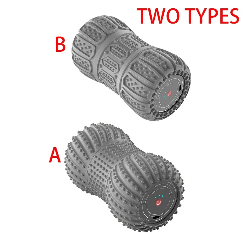 Yoga Peanut Ball Electric Fascia Fitness Roller Vibration Massage Shoulder Neck Waist Leg Muscles Relaxation Connect Bluetooth