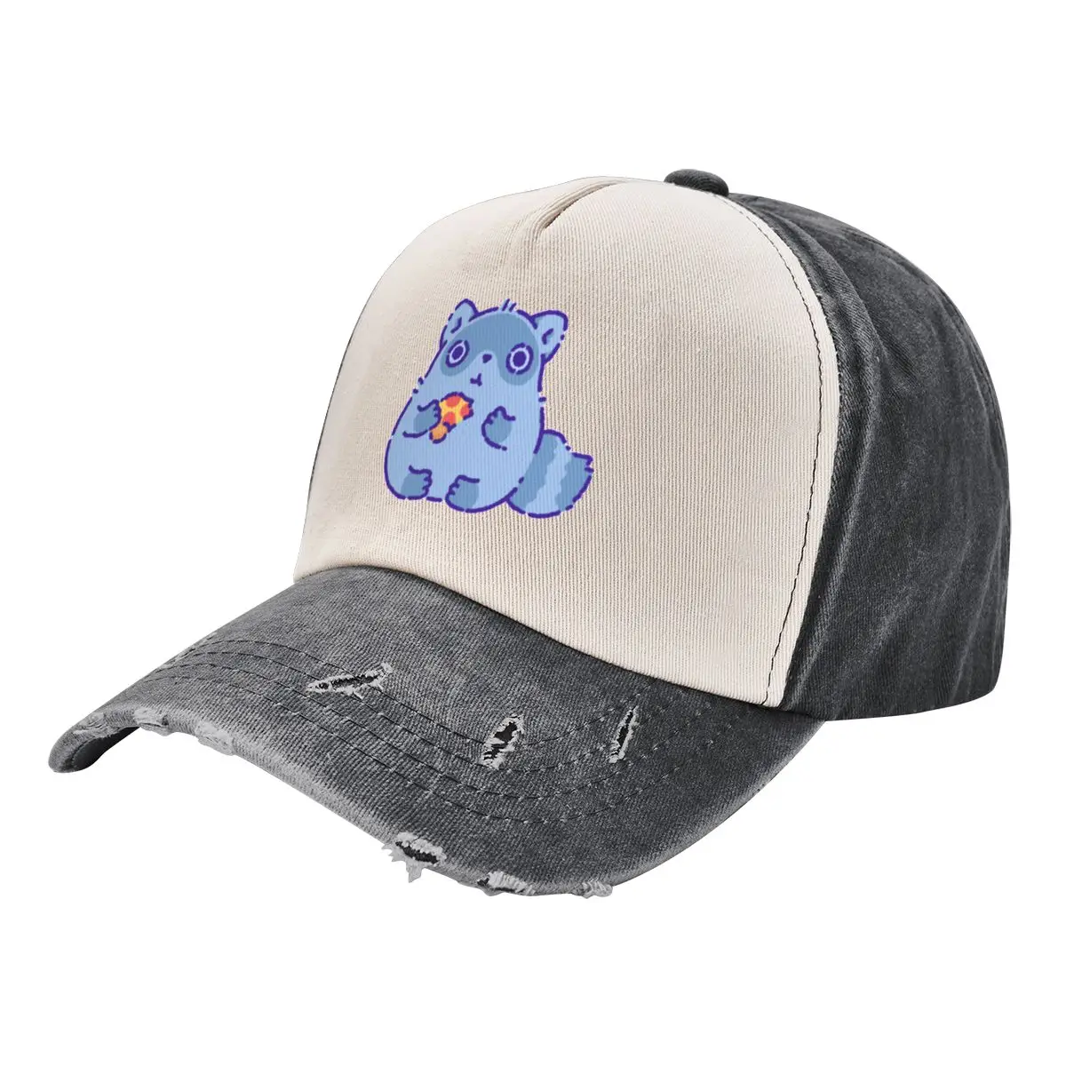 

Cute raccoon eating a slice of pizza Baseball Cap Visor Designer Hat Golf Wear Hat Man Luxury Women's Men's