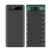 18650 Battery Power Bank Case LCD Display Support 20000MAh LCD Display for 8X18650 Battery DIY Powerbank Case(Black)-BtLife 1