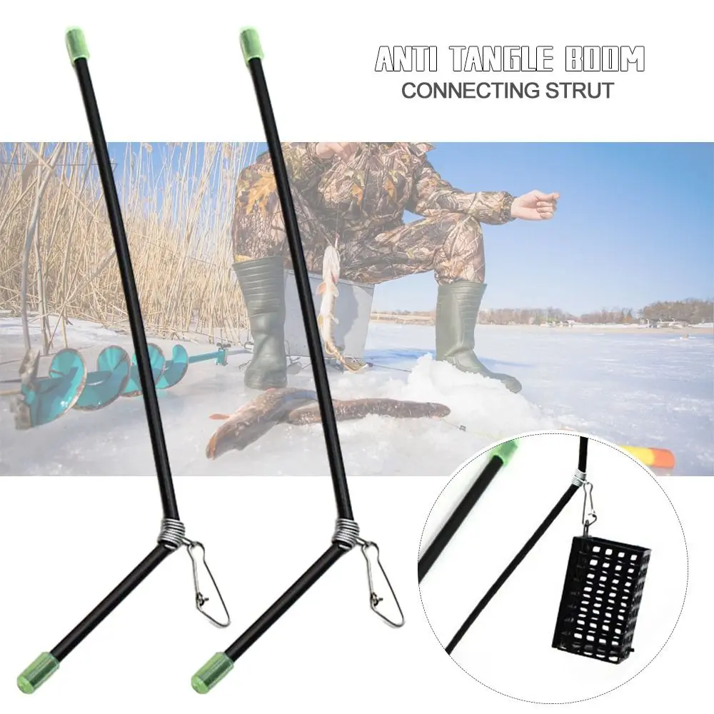 anti-winding Anti Tangle Boom Fishing Tackle Fishing Tool Sinker Snap Feeder Booms With Swivels Pipe Balance Bracket Fishing fishing downrigger release clip with rope abs stainless steel quick splitter snap stacker tool swivels fishing
