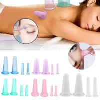 4Pcs Vacuum Cupping Cans For Massage Ventosa Celulitis Suction Cup Chinese Suction Cups Face Neck Massage Cans Anti Cellulite 1