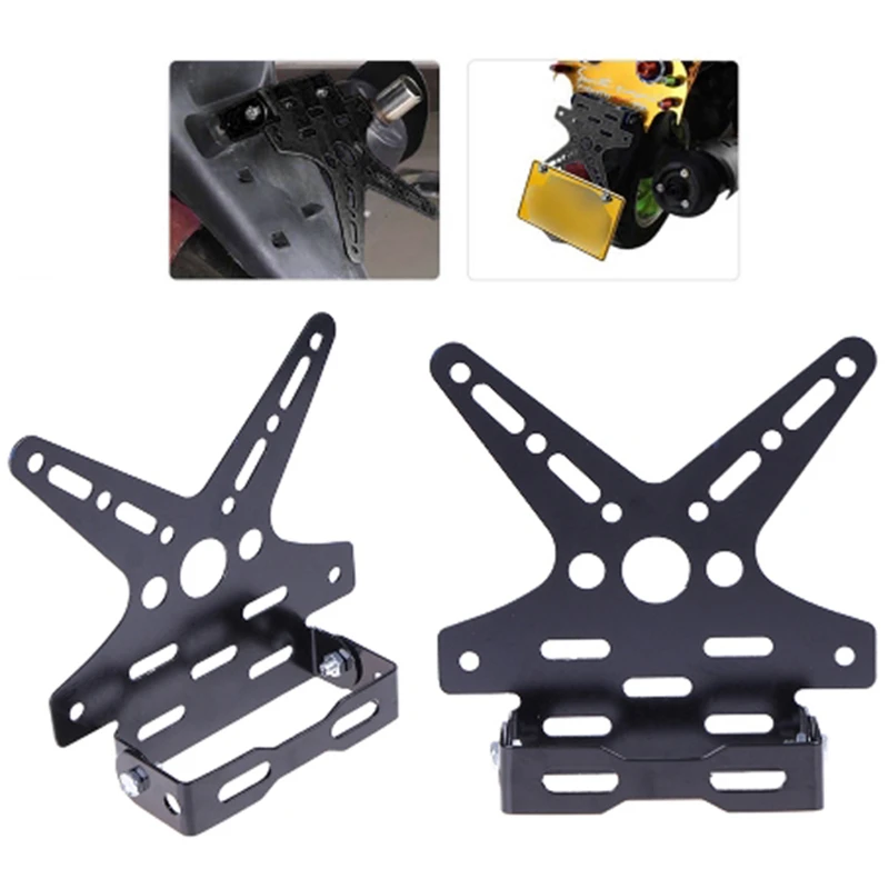 Motorcycle Rear License Plate Frame Electroplate Aluminum Alloy Motorbike Scooter Number Plate Holder license plate holder,motorcycle license plate holder