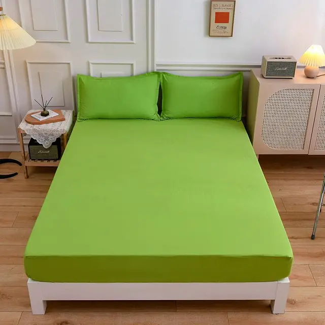Solid-color-Polyester-Cotton-fabric-Bed-fitted-sheet-Pillowcase-1-5m-1-8m-Mattress-cover-Bed.jpg_640x640.jpg