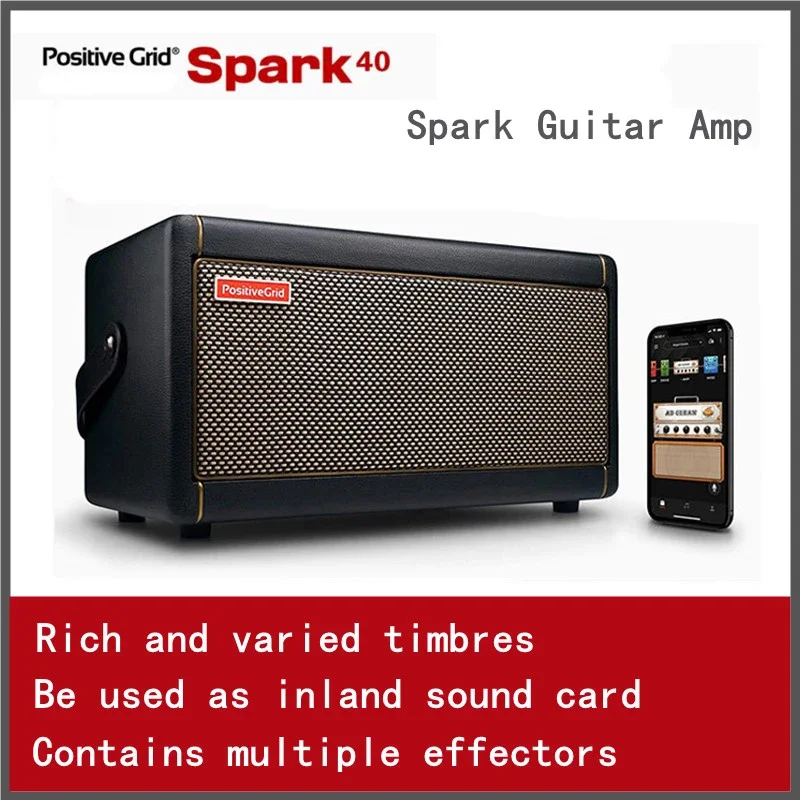 

Positive Grid Spark 40 Guitar Amplifier, Electric, Bass and Acoustic Spark Guitar Amp