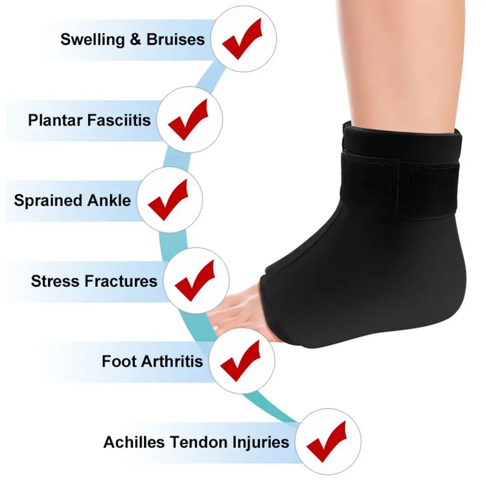 Reusable Hot Cold Therapy Ankle Foot Ice Pack Wrap Solid Gel Ankle Pain Relief Arthritis Foot Ice Pack Wrap Protector Men ankle support,ankle straps,fitness ankle straps,ankle support brace,ankle wrist cuffs