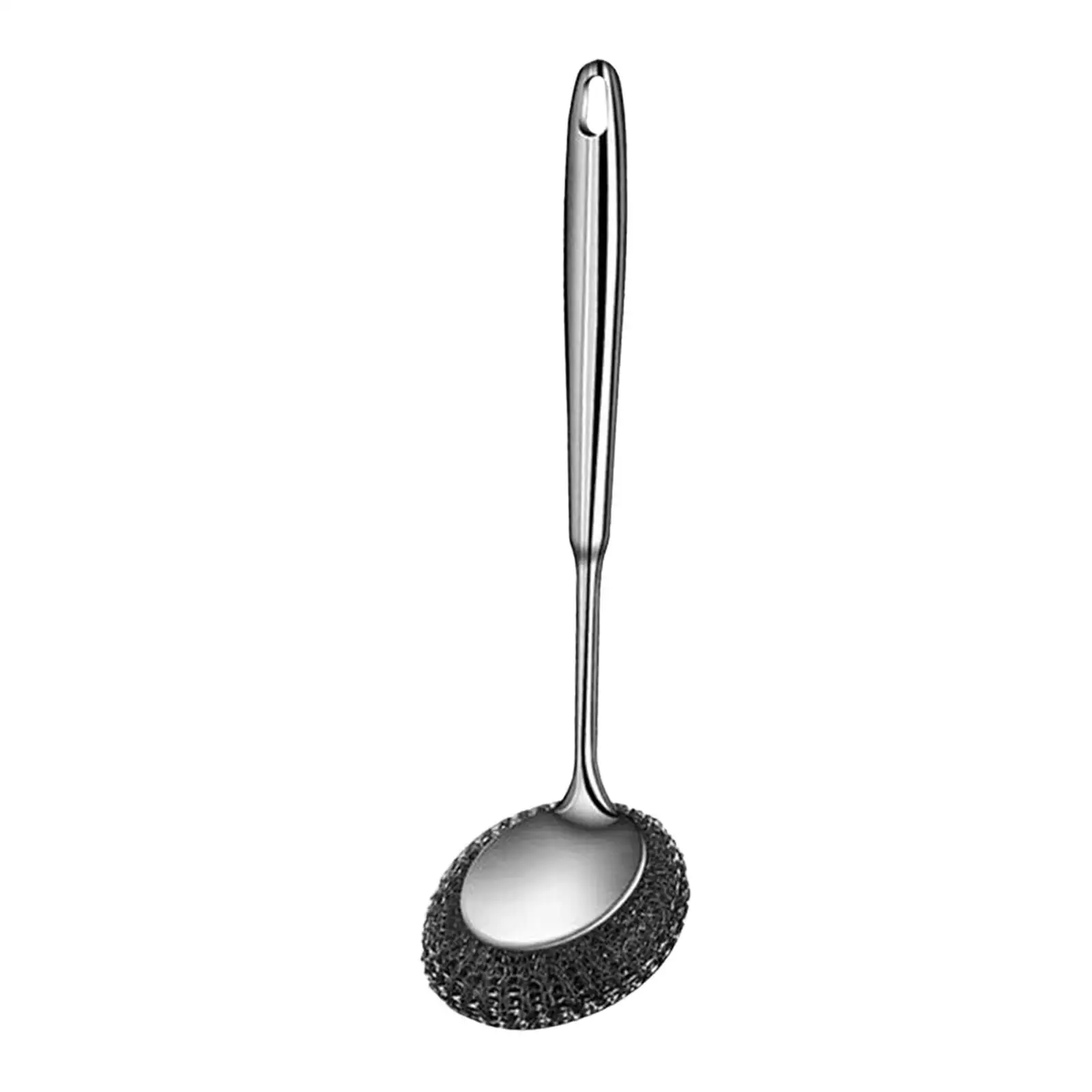 Stainless Steel Scourer Scrub Brush for Basins Kitchens Dishes and Plates