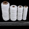 50-100 yards White Cotton Macrame Cord 1-4mm Crochet Threads for DIY Knitting Rope Bohemia Party Home Decor Sewing Accessories 2