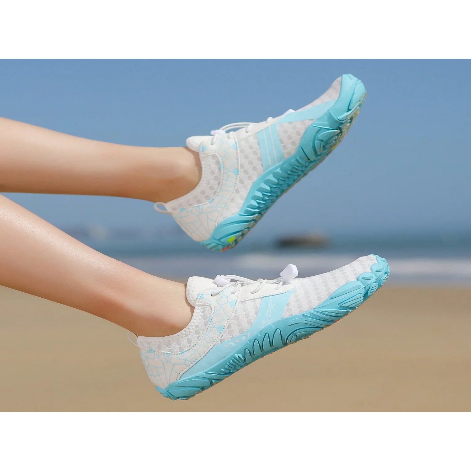 Women's Outdoor Lightweight Water Sports Shoes, Quick-Dry Aqua Shoes, Multifunctional Socks Shoes