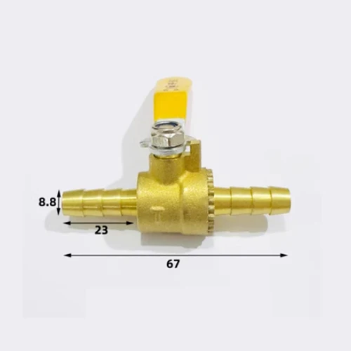 Kugelhahn 10mm Messing - Absperrventil Für Wasser Öl Gas