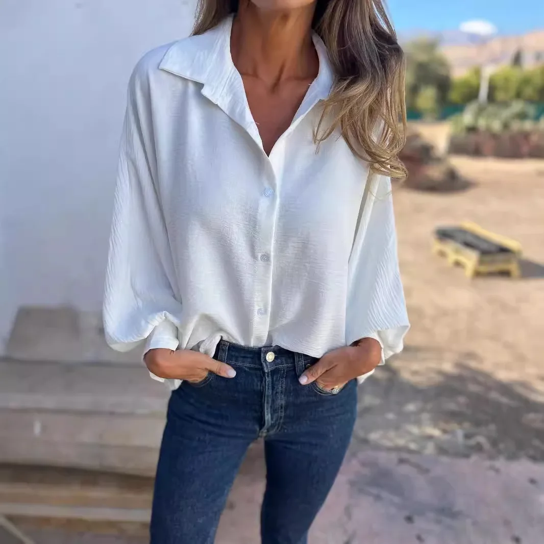 Women Long Sleeve Casual Blouse Shirt