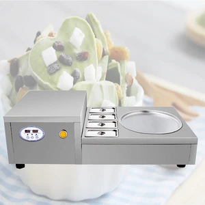 High effective single pan fried yogurt ice cream rolls making machine