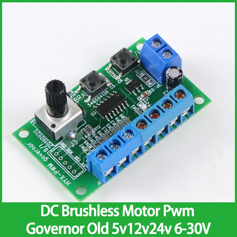 Dc Brushless Motor Pwm Governor Old 5V12V24V 6-30V Regolatore Continuo Universale Cw Ccw 47*33Mm 0-100% Regolatore Di Velocità