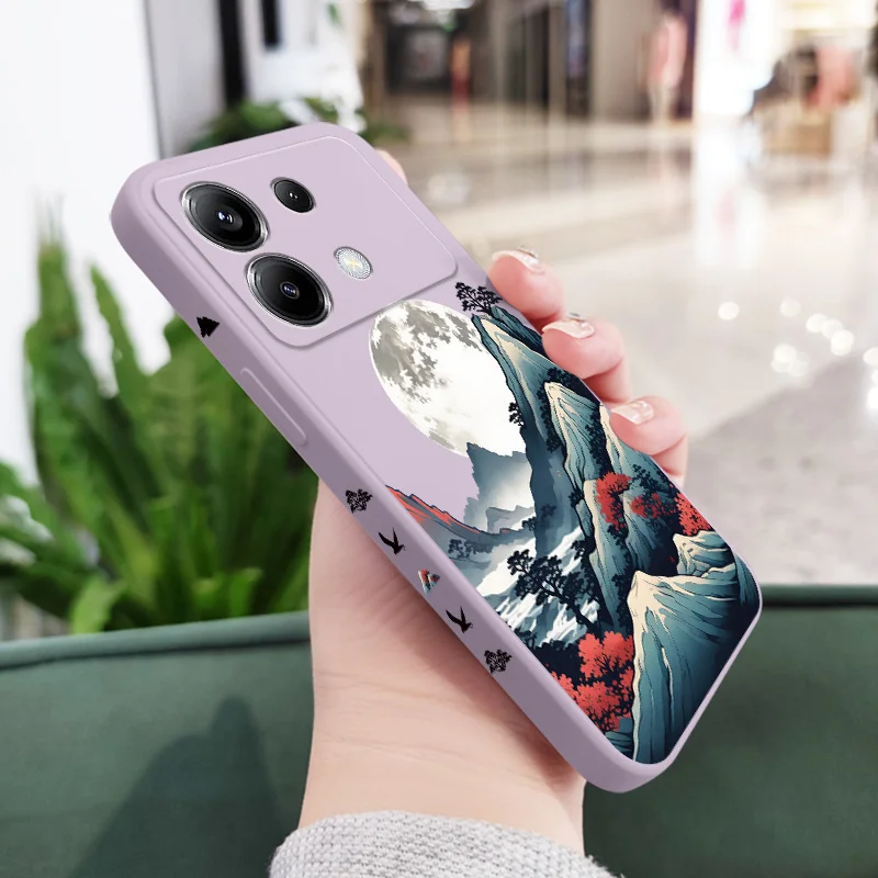 Smoke Mountain Silicone Phone Case - Durable Protective Cover