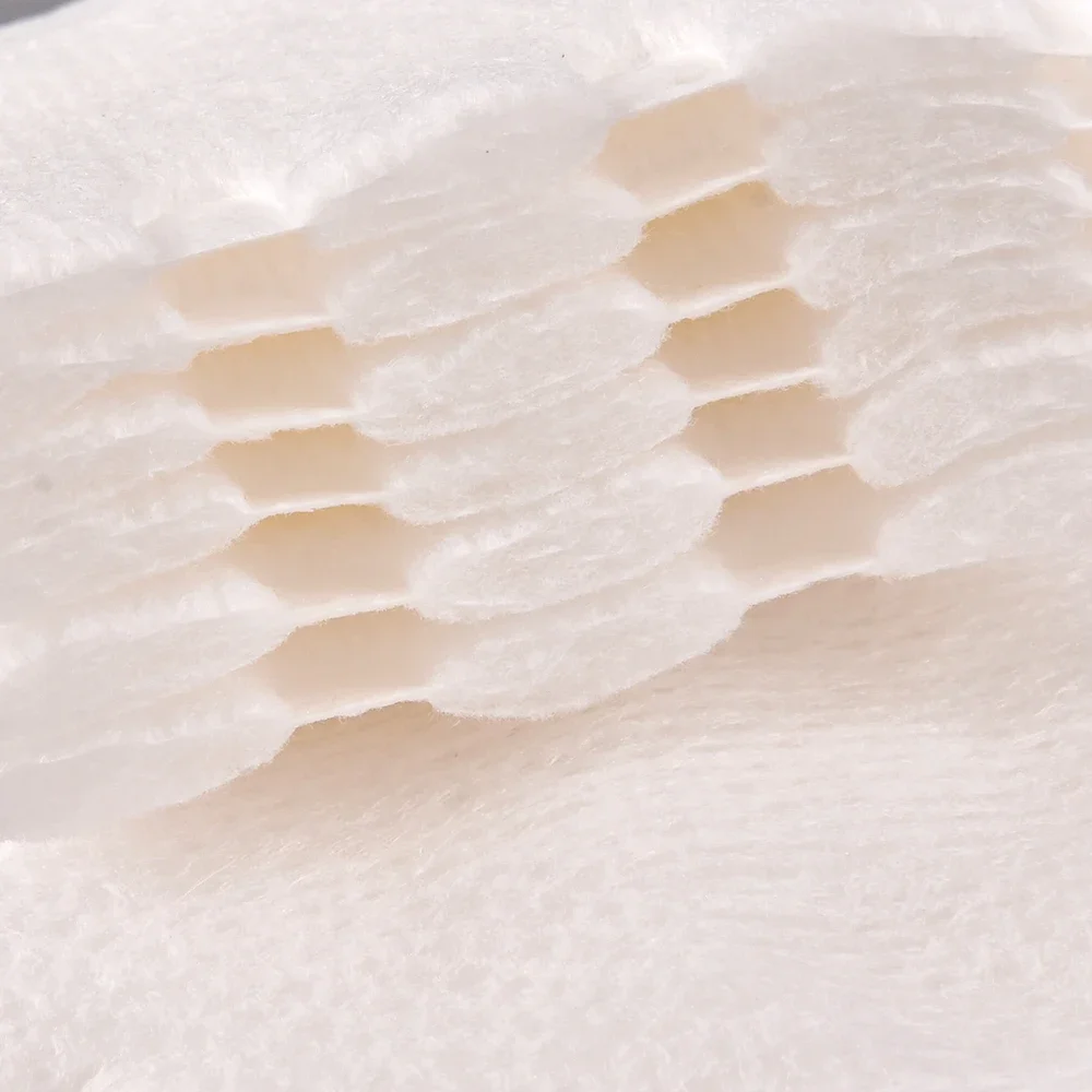 100pcs 3 Layer Makeup Cotton Pads Double Side Sealed Puff Nail Art Travel Package Cosmetic Remove Pads With Bag makeup cotton pads