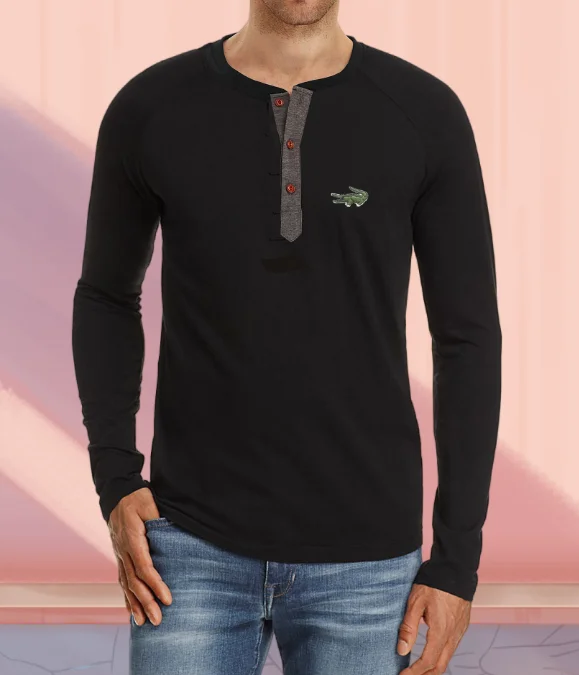

Men's Solid Color Long Sleeve T-shirt Men's Underlay T-shirt Top