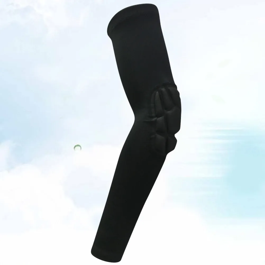 1Pcs 블랙 암 슬리브 보호용 팔꿈치 슬리브 긴 팔꿈치 보호대 라이딩 자전거 야외 농구 러닝 사이클링