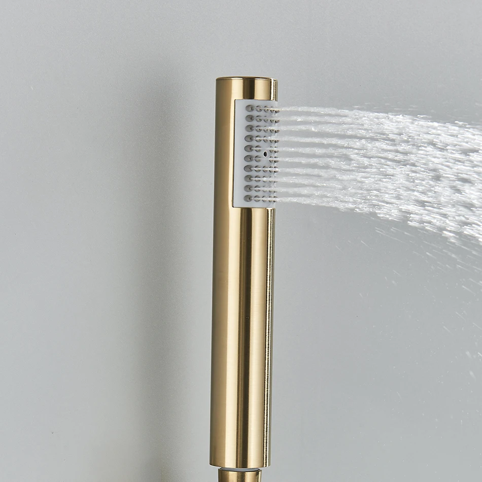 Uythner Hand-held Shower Head Water Saving Black Bathroom Rainfall Shower Nozzle Aerator High Pressure handheld Shower Head 3