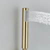 Uythner Hand-held Shower Head Water Saving Black Bathroom Rainfall Shower Nozzle Aerator High Pressure handheld Shower Head 3